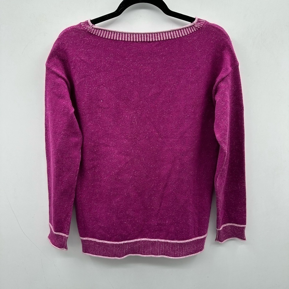 Chicos soft stretchy crew neck woman’s long sleeve old money classic sweater. XS - Picture 2 of 11